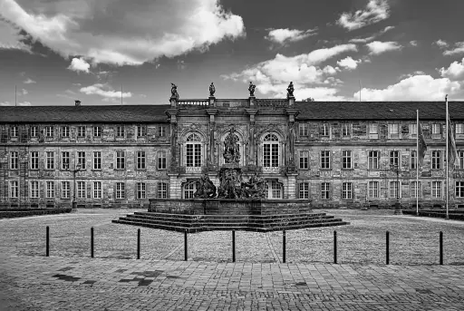 Neues Schloss Bayreuth Schwarz Weiss